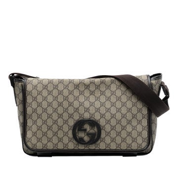 GG Supreme Interlocking G Crossbody