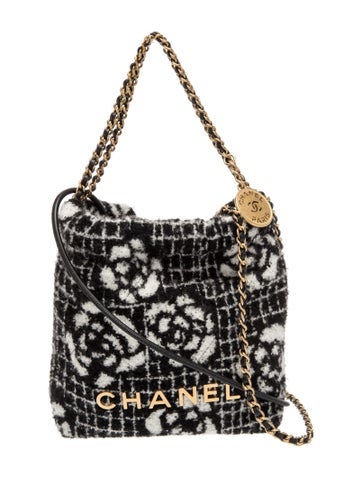Chanel Mini Camellia 22 Hobo