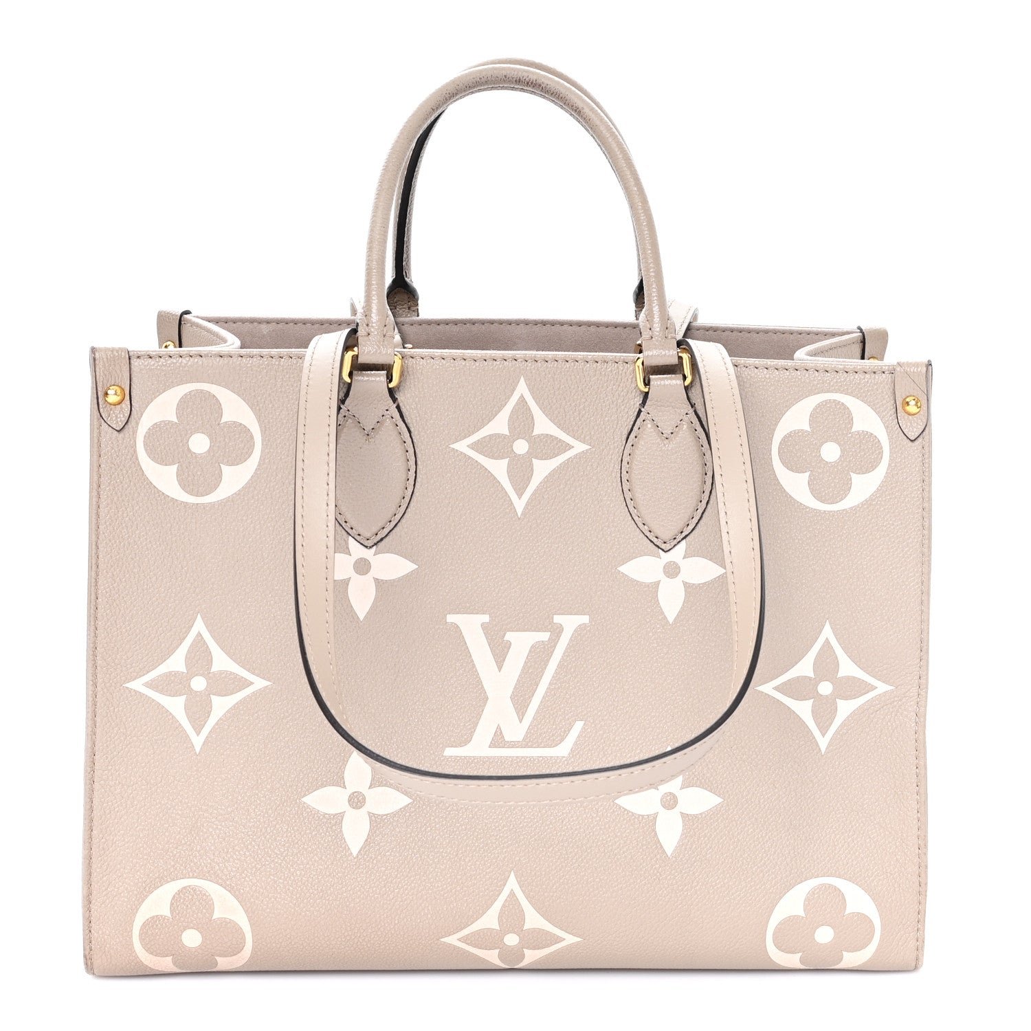 Louis Vuitton Empreinte Monogram Giant Onthego MM Tourterelle Creme