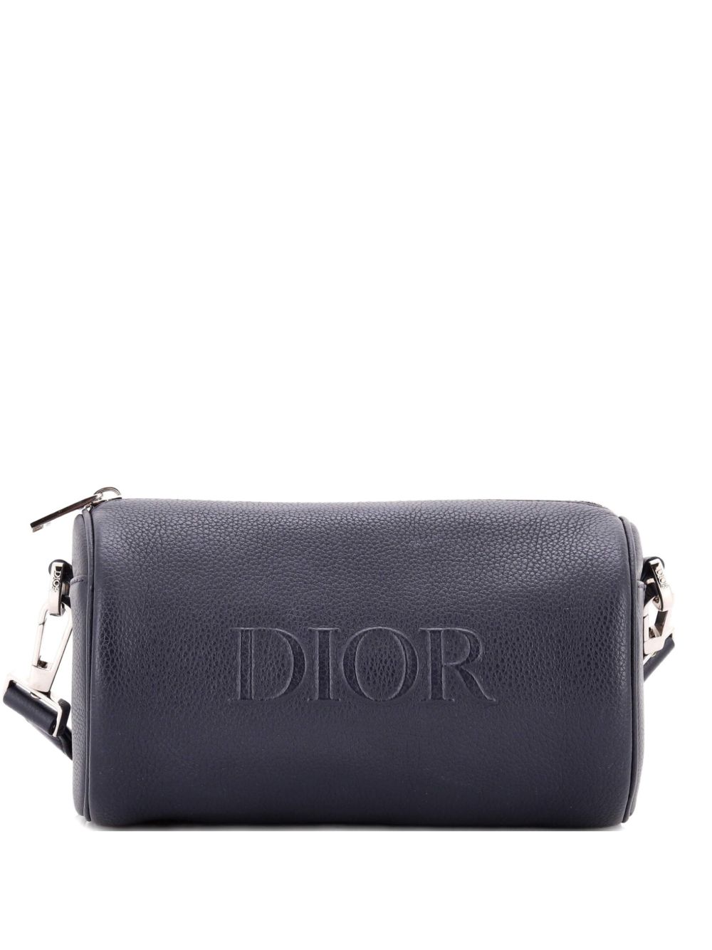 Dior Logo Roller Messenger Bag Embossed Leather shoulder bag