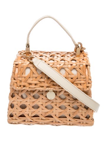 Cult Gaia Wicker Top Handle Bag