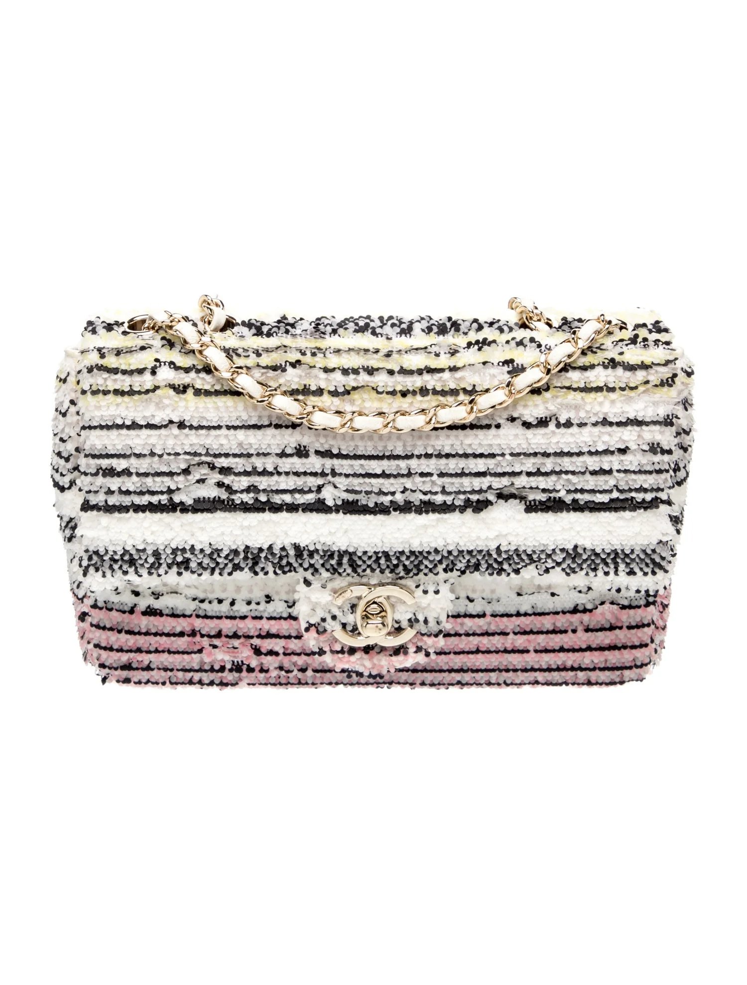 2024 Rectangular Mini Sequin Flap Bag