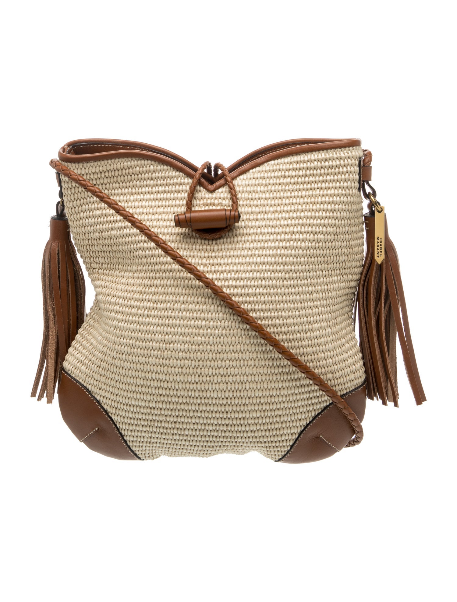 Raffia Crossbody Bag