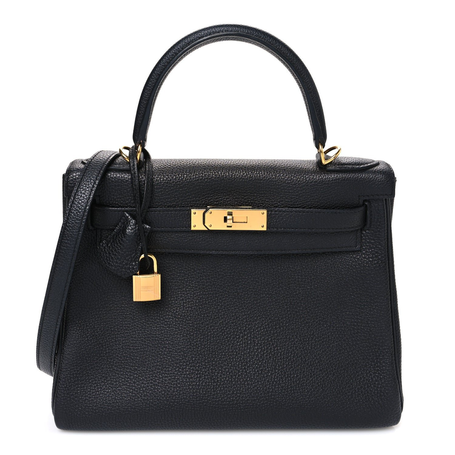 Hermes Taurillon Clemence Kelly Retourne 28 Black