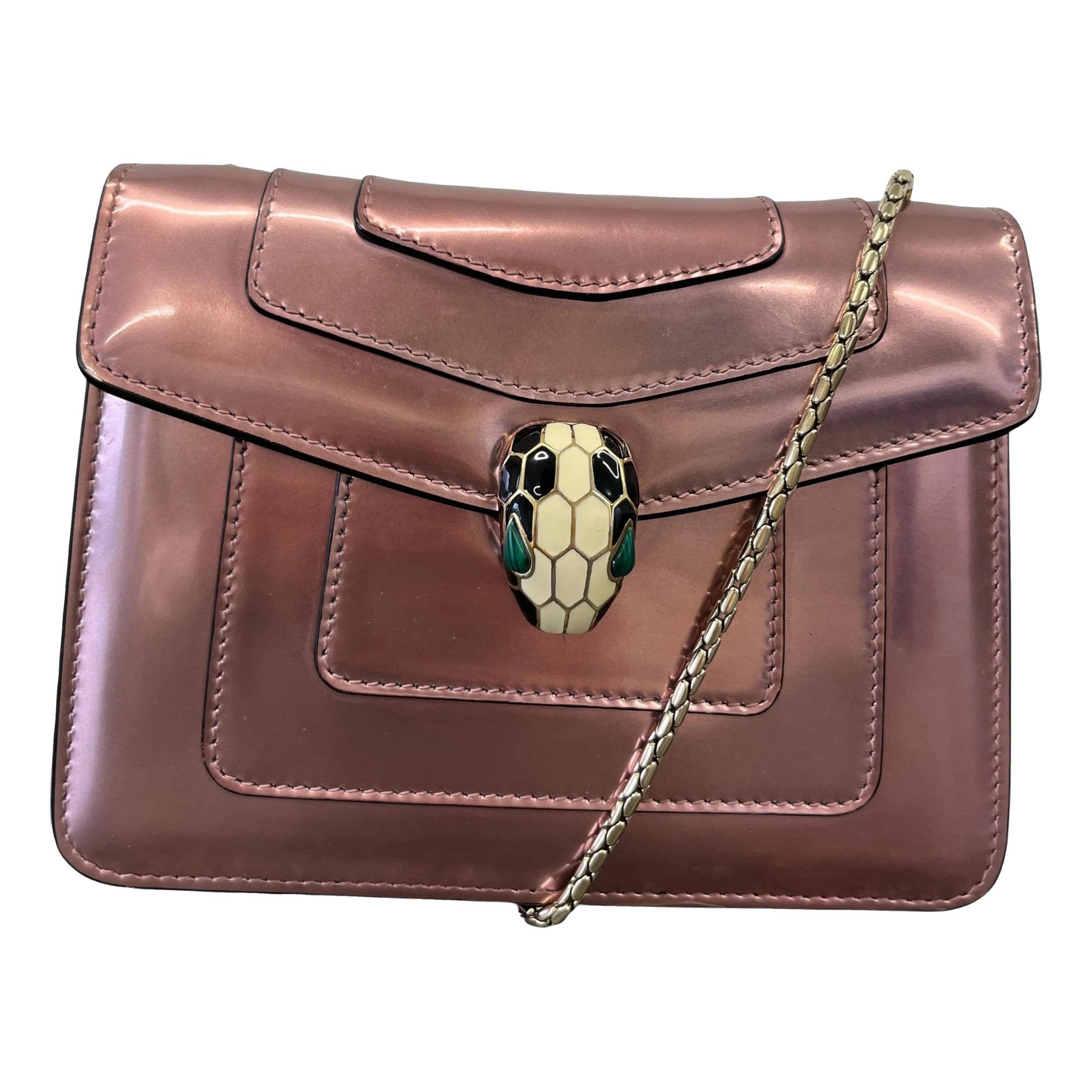 Patent leather handbag