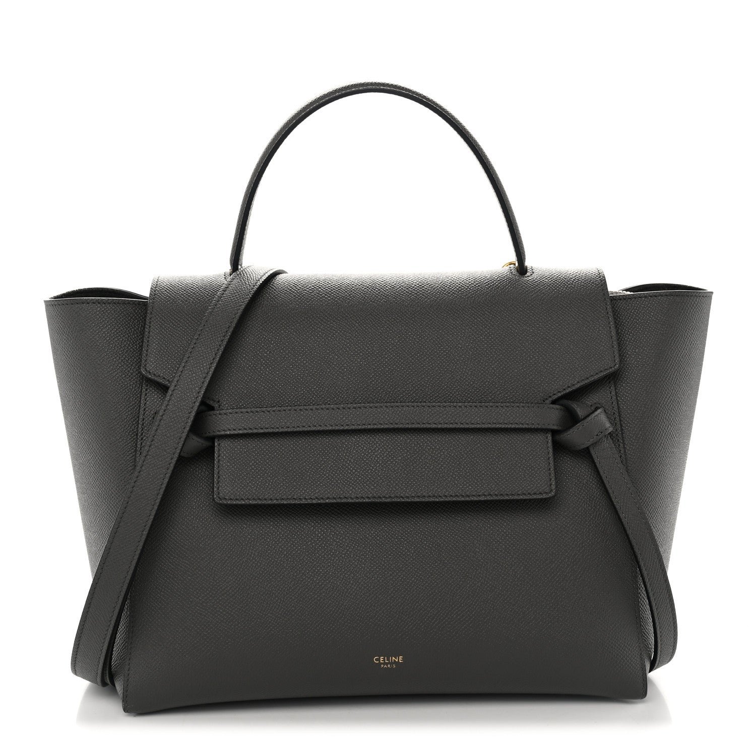 Celine Celine Grained Calfskin Mini Belt Bag Grey