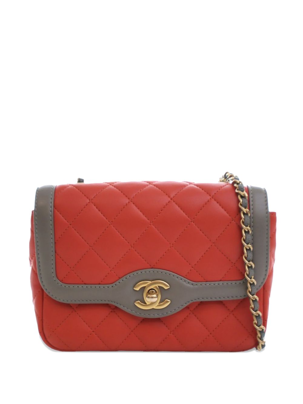2016-2017 Mini Quilted Lambskin Two Tone Day Flap crossbody bag