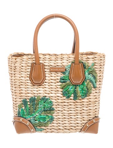 Straw Top Handle Bag