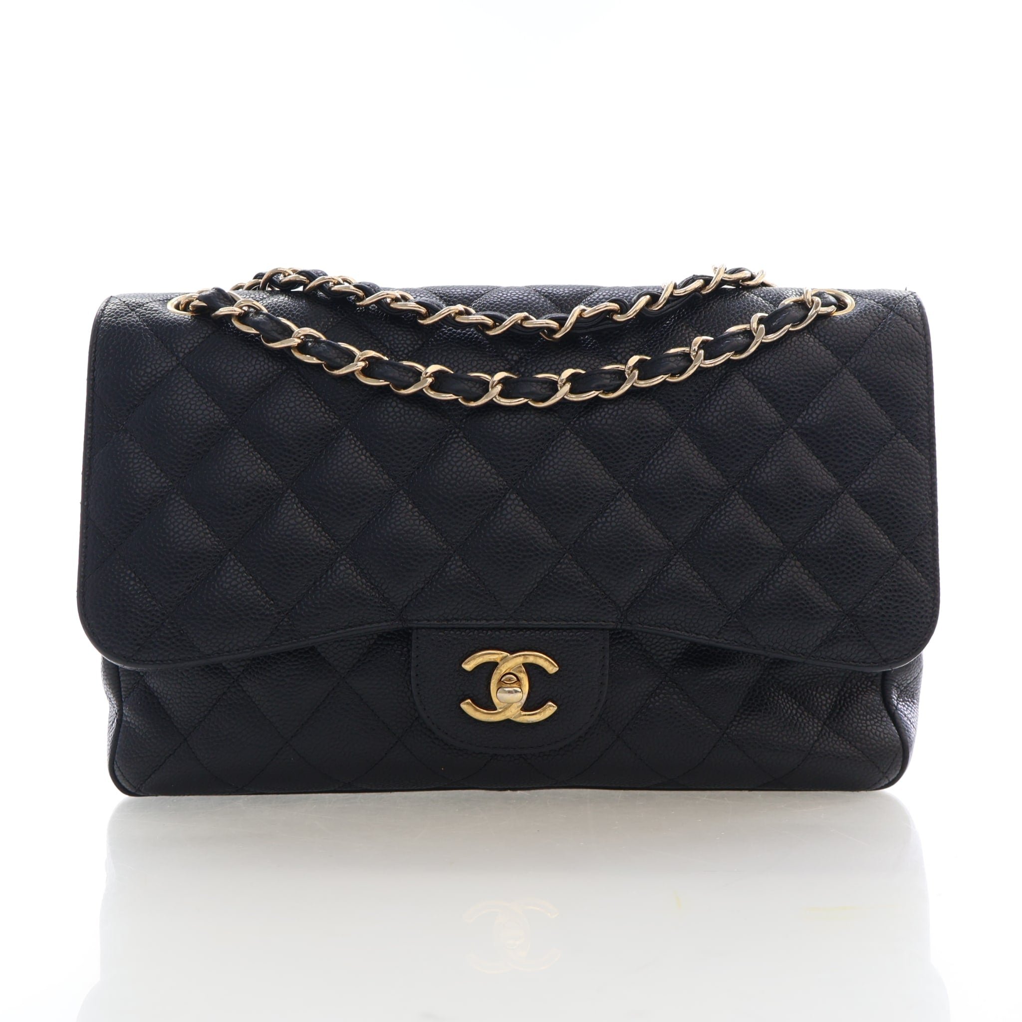 Chanel Caviar Jumbo Classic Double Flap Bag