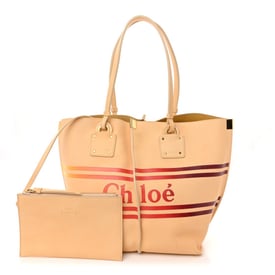 Chloe Smooth Calfskin Medium Vick Tote Blondie Beige