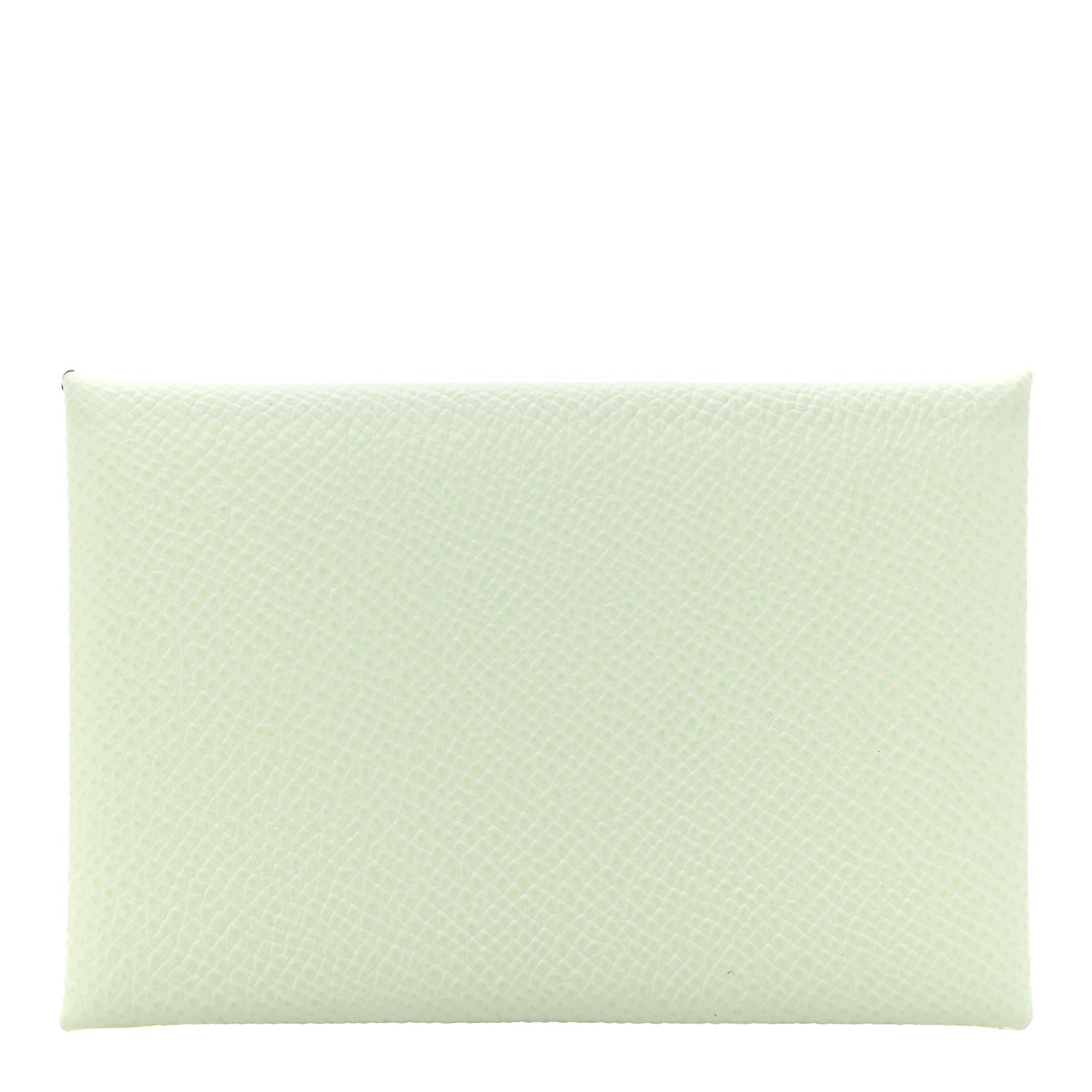 Hermes Epsom Calvi Card Case Vert Fizz