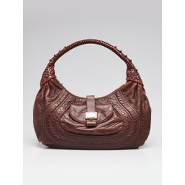 Fendi Fendi Cognac Nappa Leather Spy Hobo Bag - 8BR545