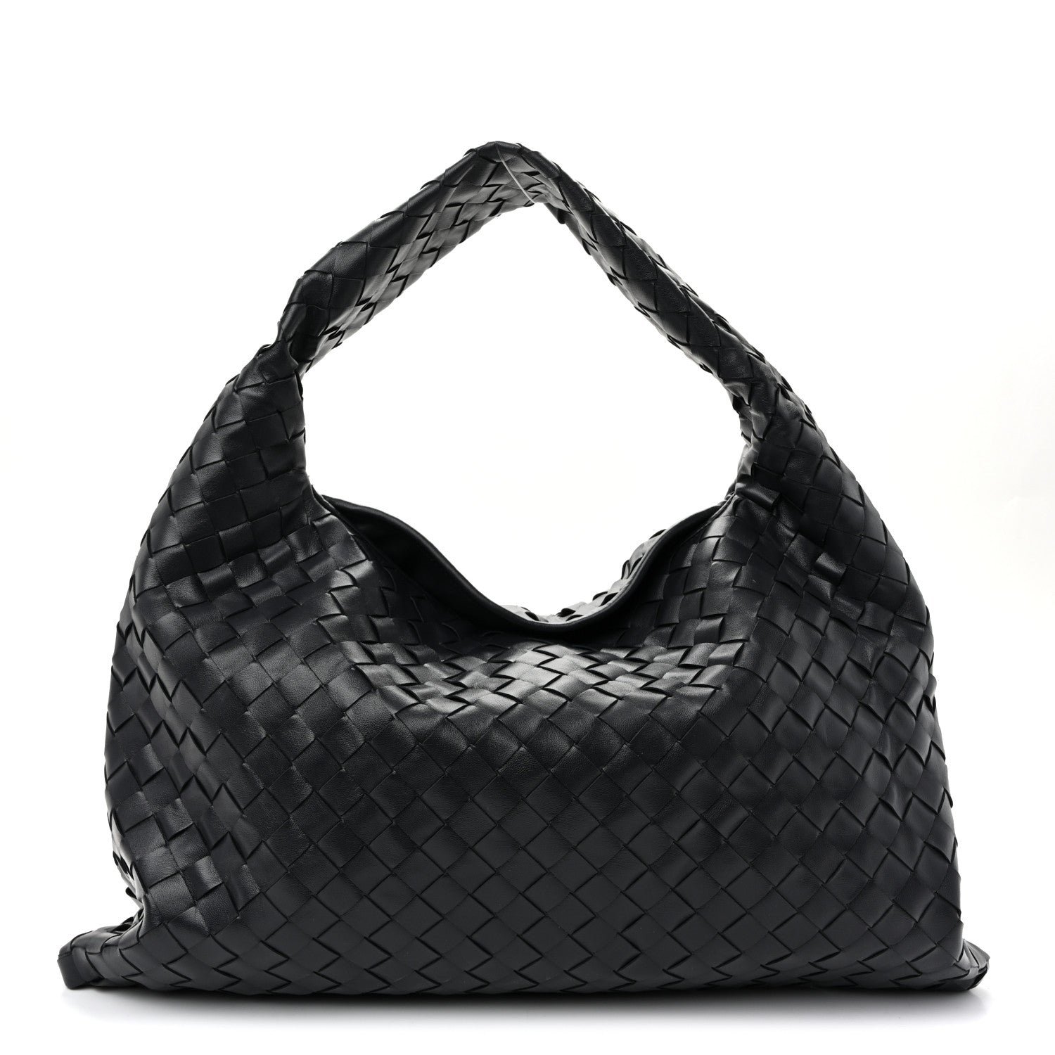 Bottega Veneta Calfskin Intrecciato Small Hop Shadow