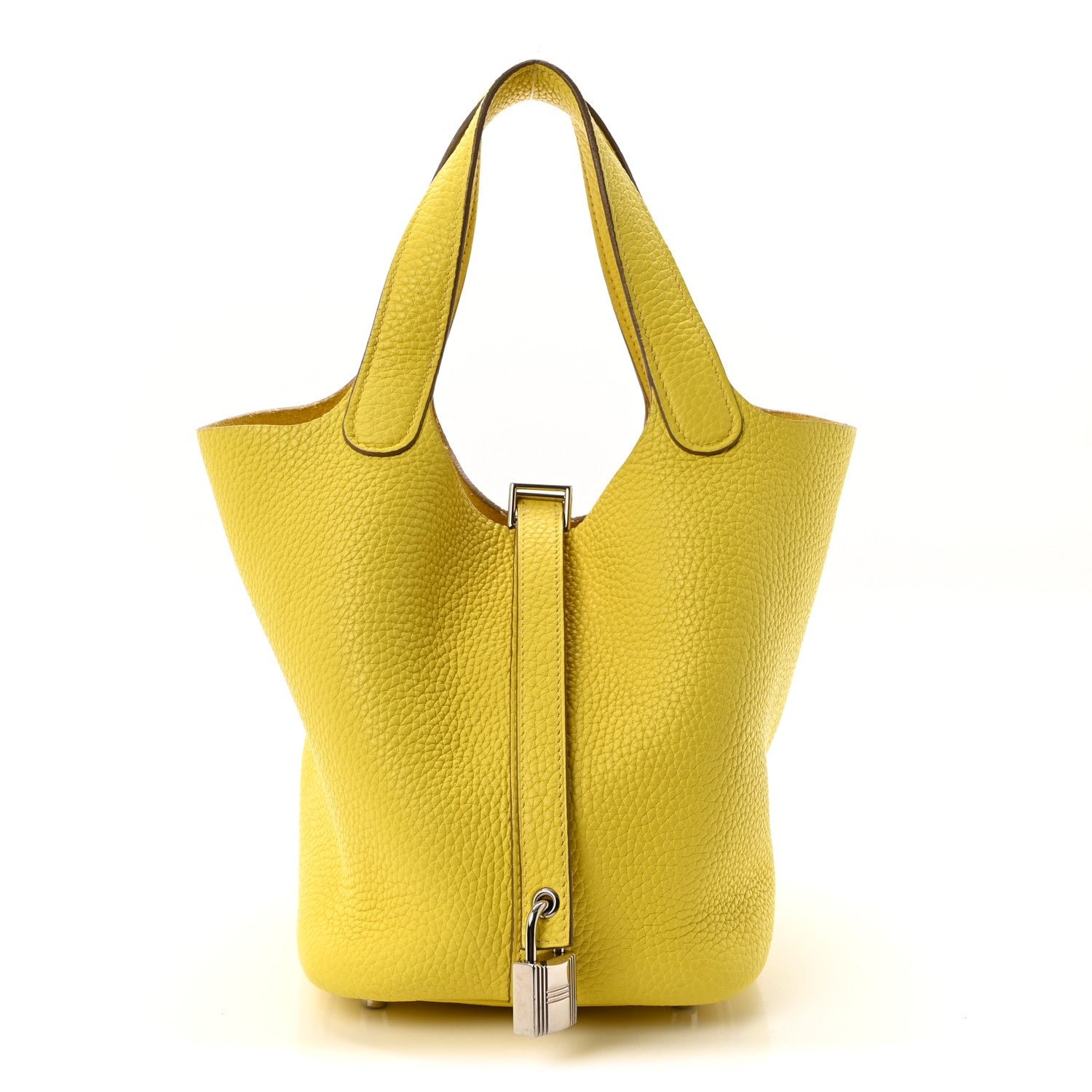 Hermes Taurillon Clemence Picotin Lock 18 PM Lime