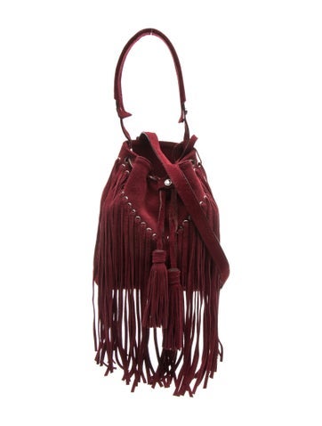 Sandro Suede Shoulder Bag