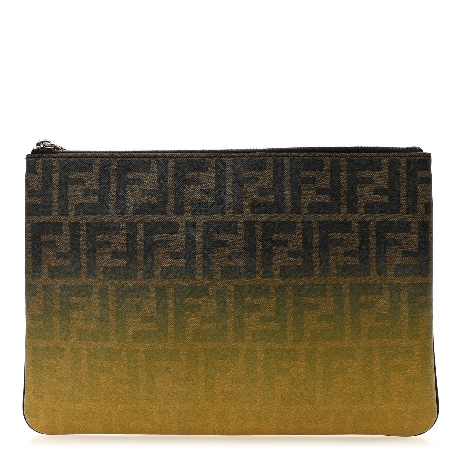 Fendi Zucca Spalmati Ombre Pouch Tobacco Cedro