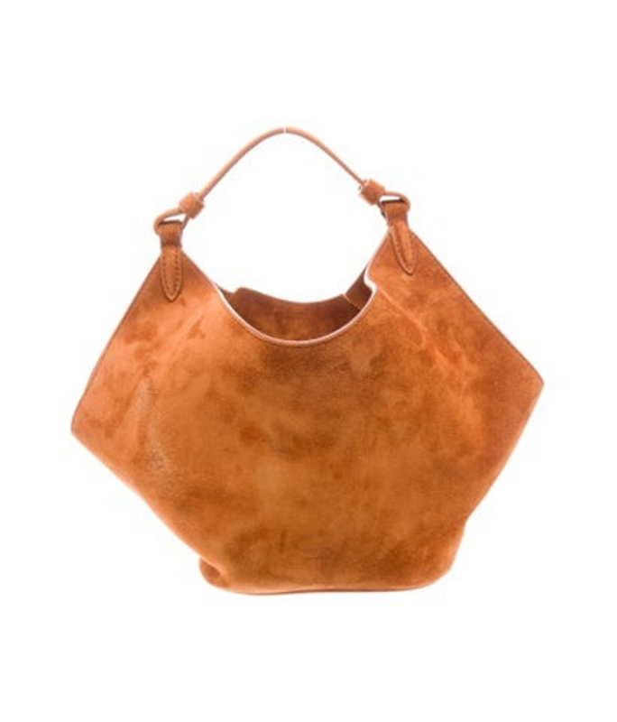 Khaite Suede Top Handle Bag