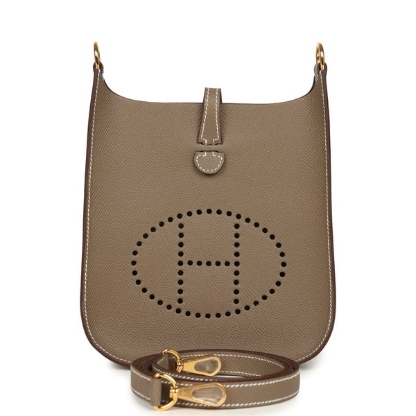Hermes Hermes Evelyne Sellier TPM Etoupe Epsom Gold Hardware