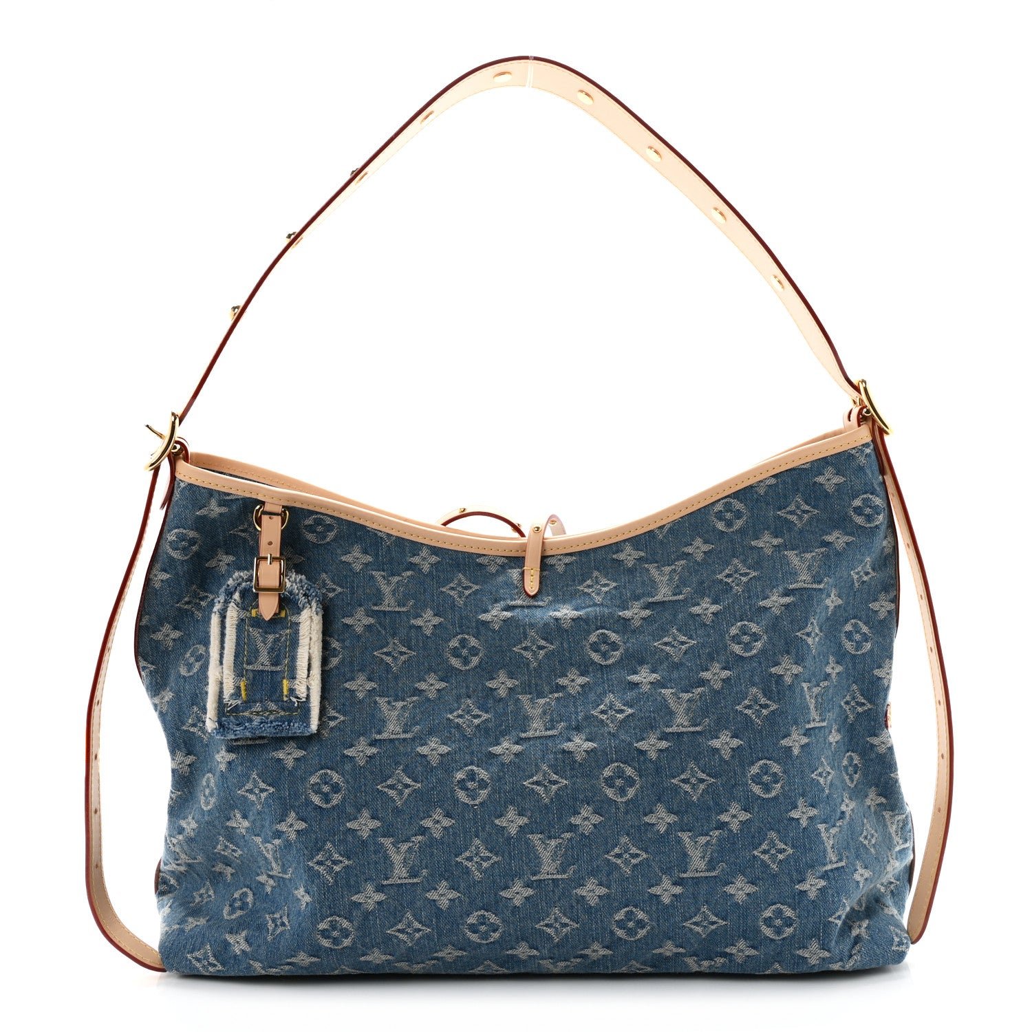 Louis Vuitton Monogram Denim CarryAll MM Blue