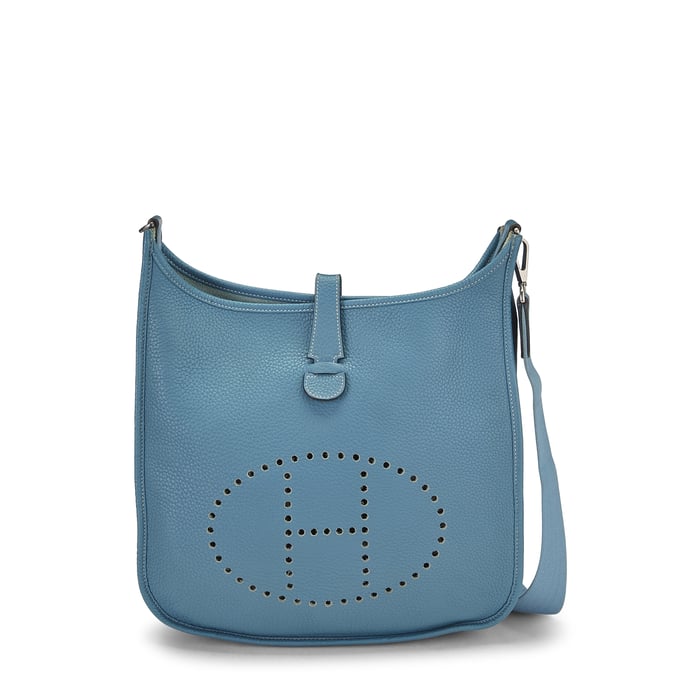 Hermes Blue Saint-Cyr Clemence Evelyne III GM