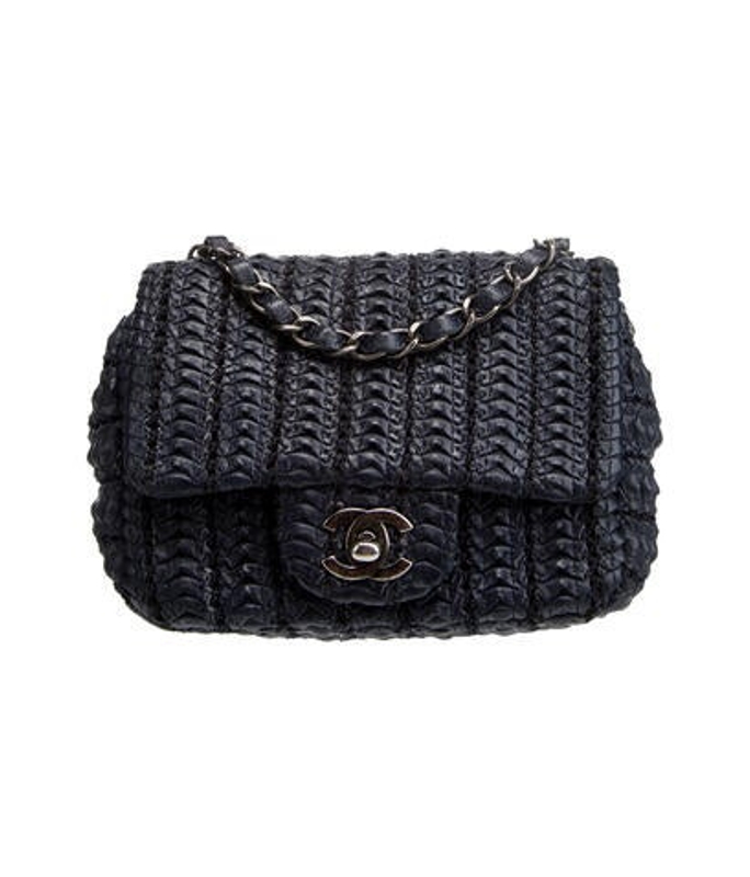 Chanel 2016 Paris Seoul Mini Square Crochet Flap Bag