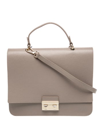 Leather Top Handle Bag