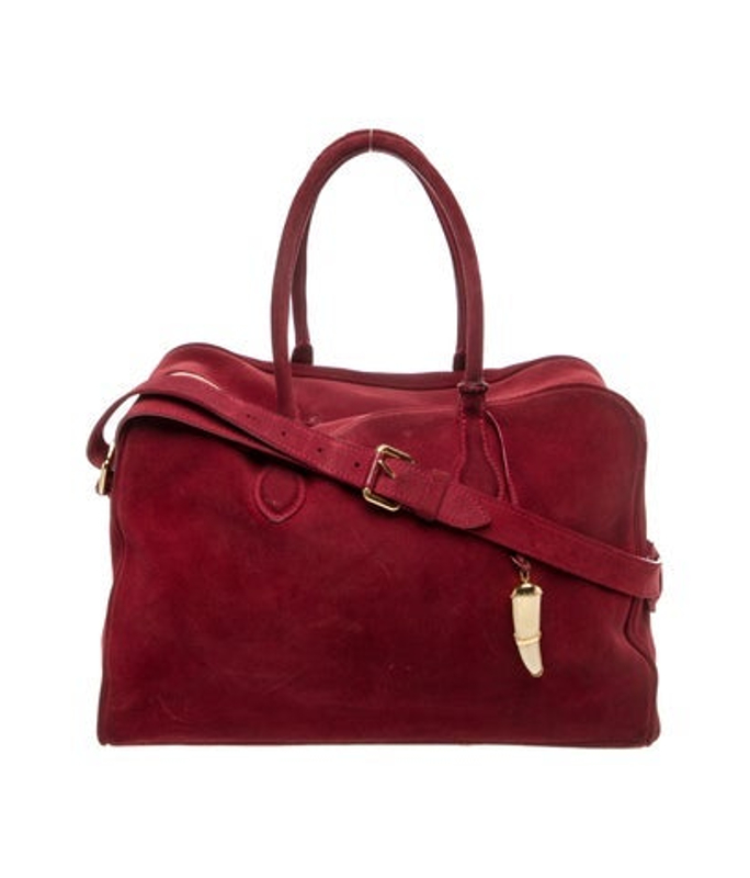 Balmain Suede Shoulder Bag Medium Vintage