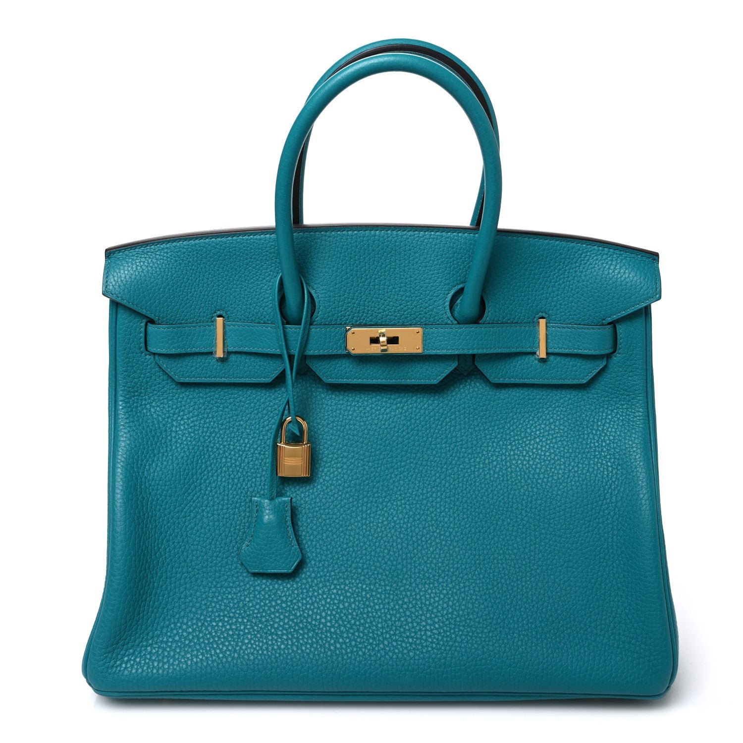 Hermes Taurillon Clemence Birkin 35 Bleu Paon