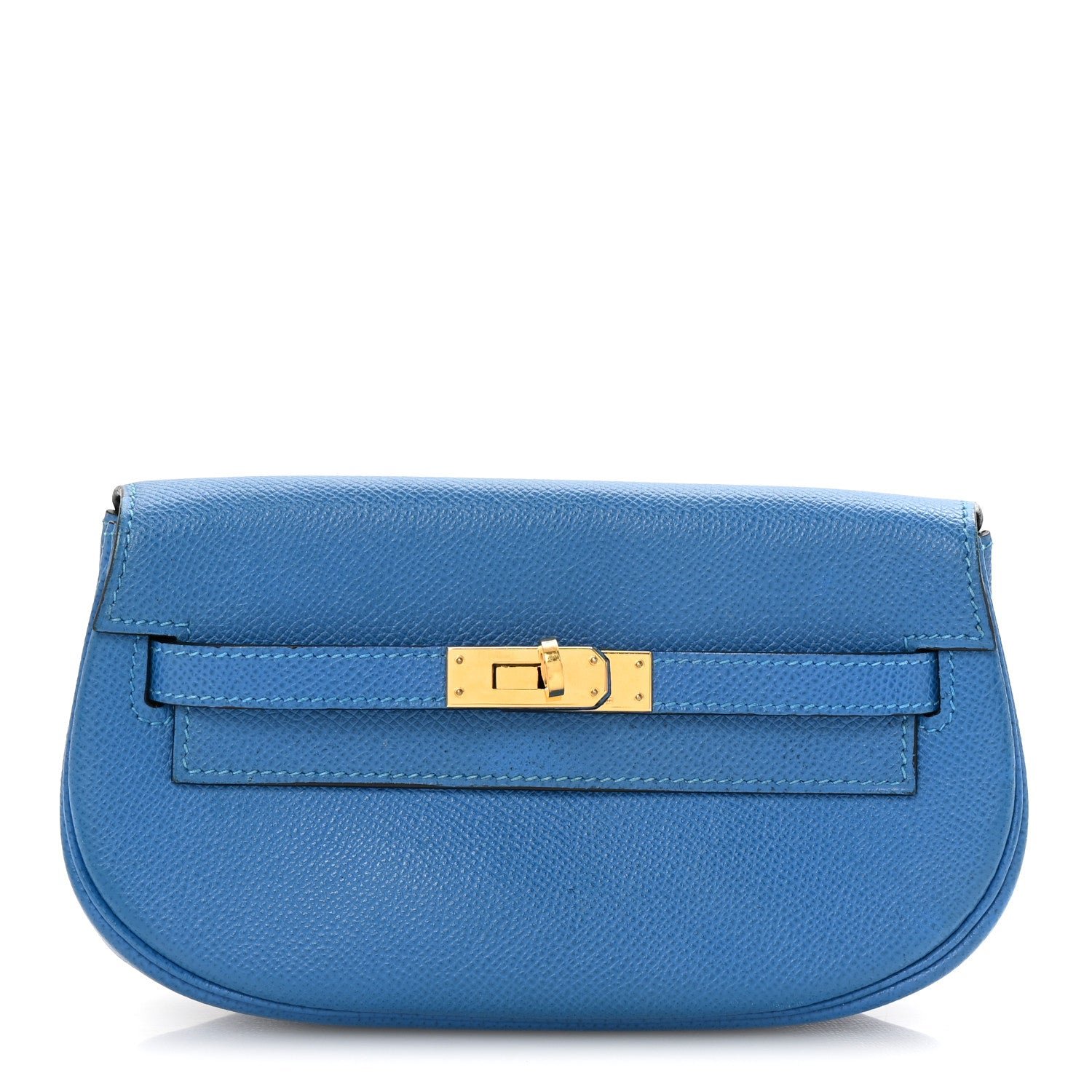 Hermes Courchevel Kelly Banana Belt Bag Bleu France