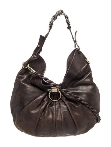 Ferragamo Leather Shoulder Bag