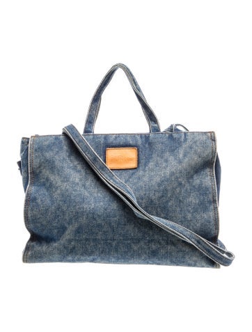 Telfar Denim Shopping Blue Denim.