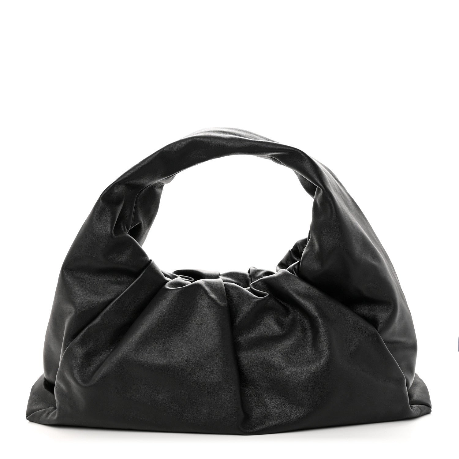Bottega Veneta Smooth Butter Calfskin Large The Shoulder Pouch Black