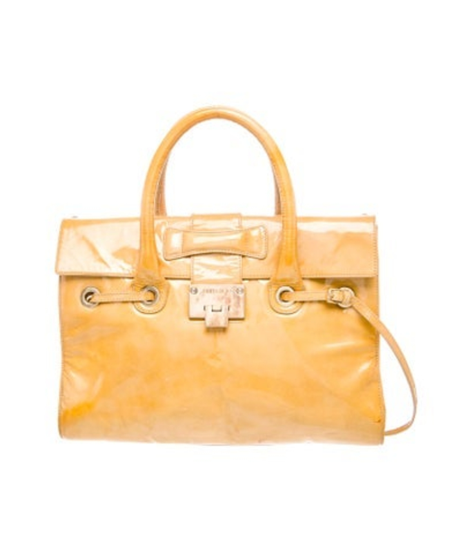 Jimmy Choo Choo Patent Leather Top Handle Bag