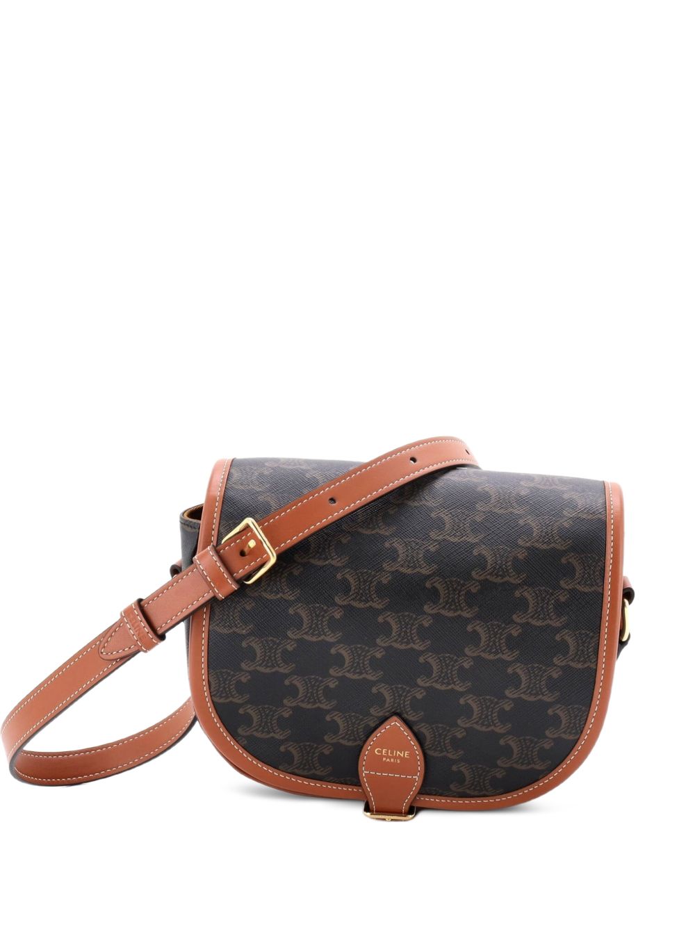 Folco Bag Triomphe Coated Canvas Medium crossbody bag
