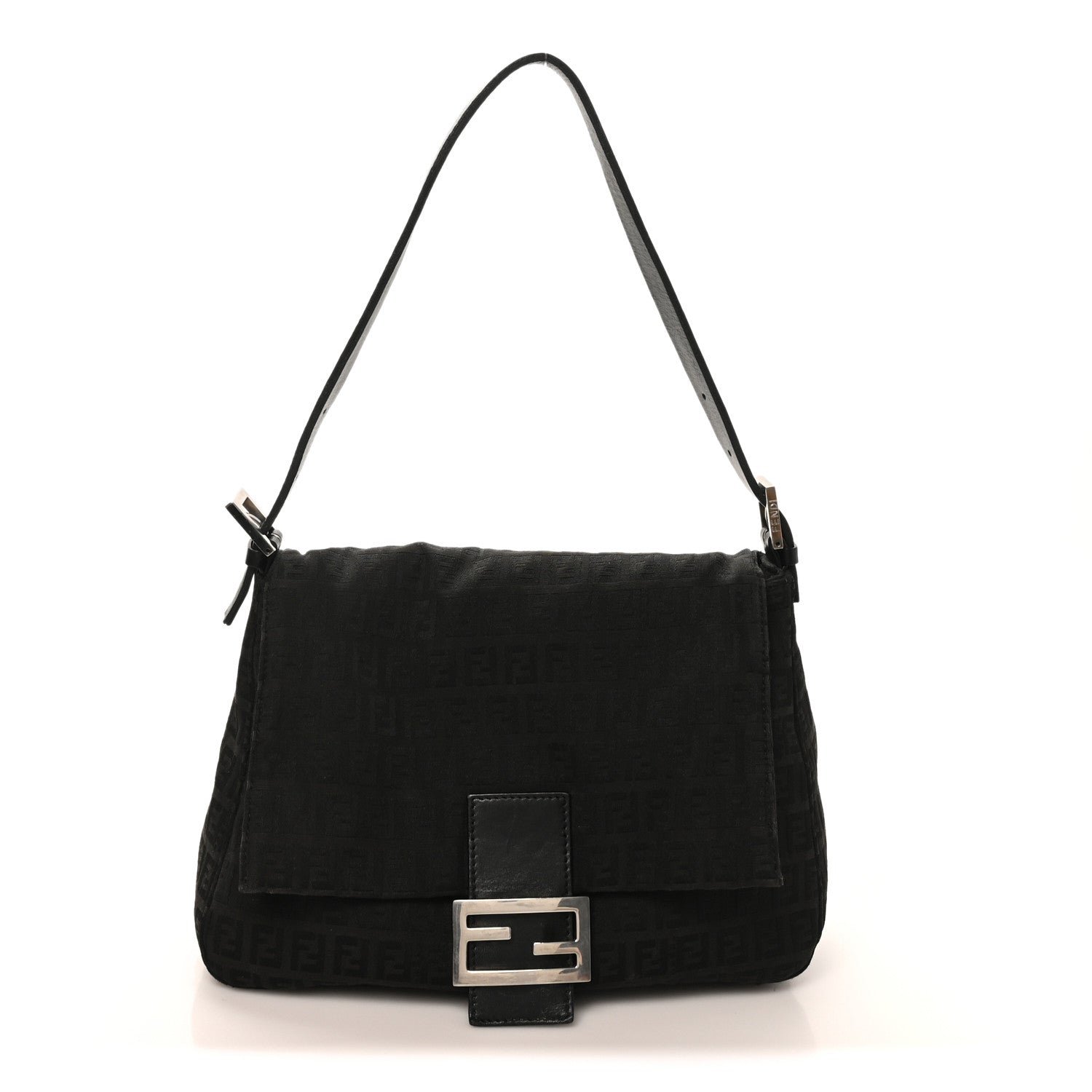 Fendi Zucchino Mama Baguette Black