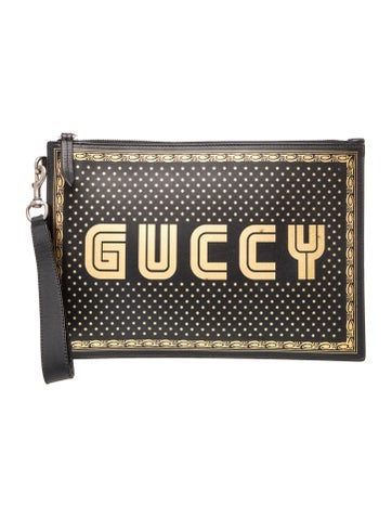Leather Guccy Clutch
