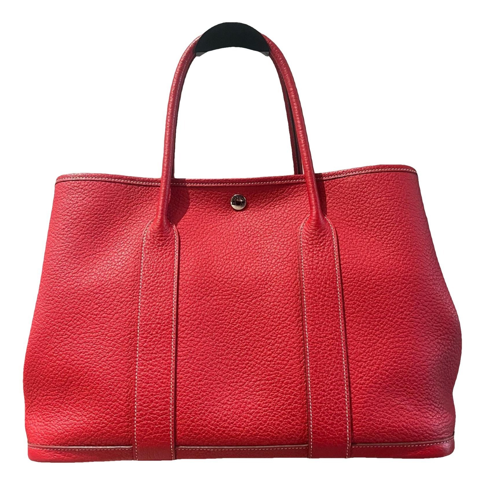 Hermes Garden Party 36 Handbag Brique Togo Leather