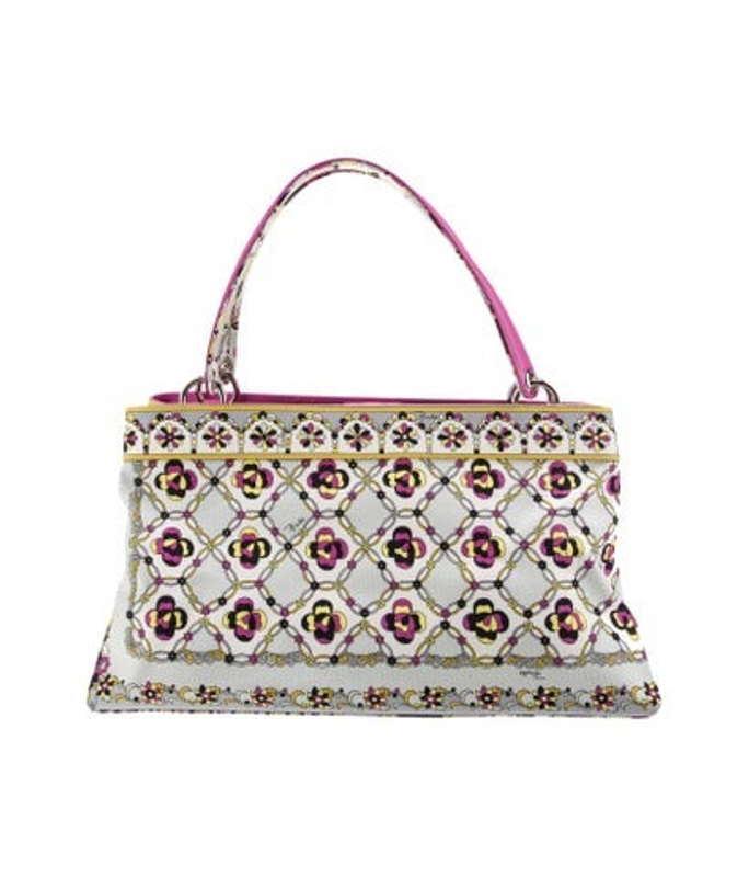 Emilio Pucci Pucci Canvas Shoulder Bag W Tags