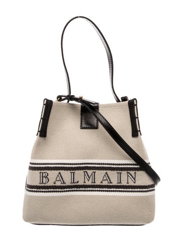 Balmain Canvas Bucket Bag