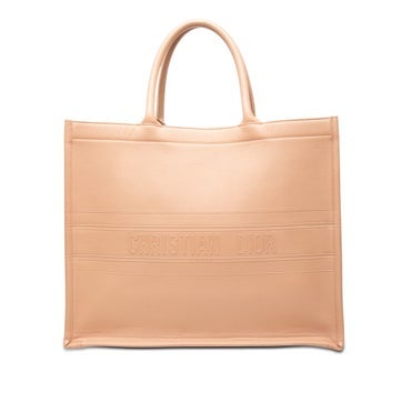 Large Embossed Calfskin Book Tote