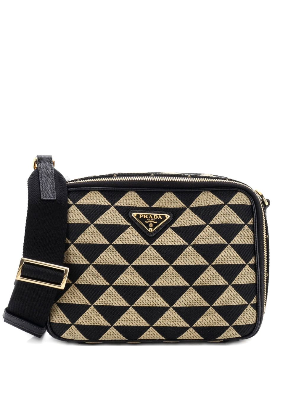 Symbole Zip Around Shoulder Bag Jacquard crossbody bag