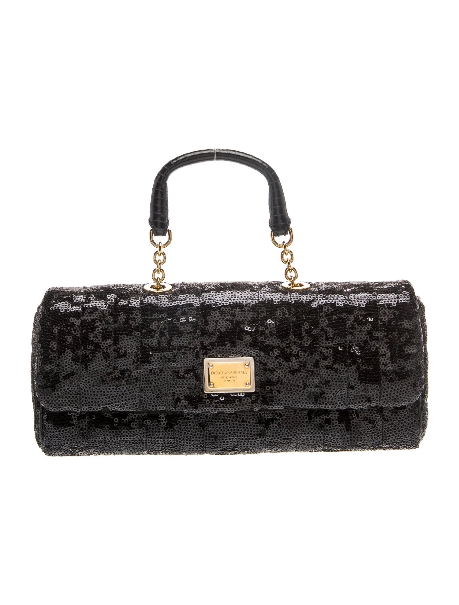 Sequins Top Handle Bag