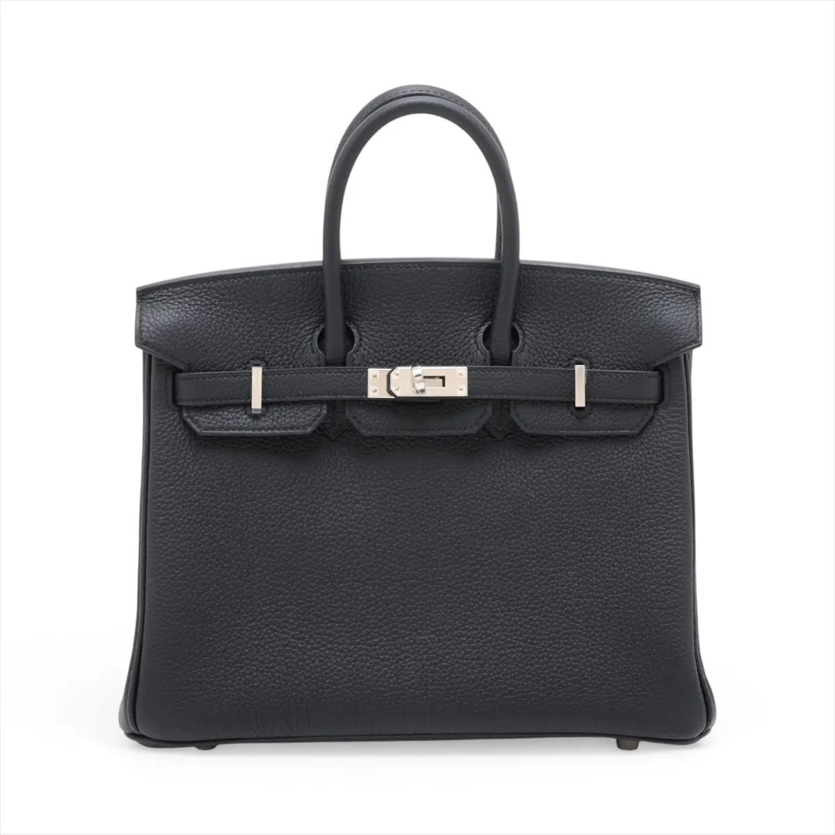 Hermès Birkin 25 Le Tournay Togo Black Silver Metal Fittings