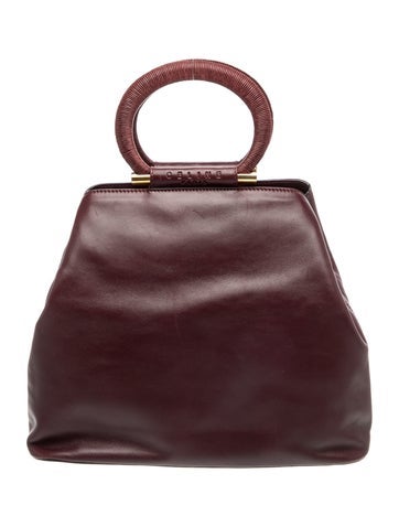 Celine Leather Top Handle Bag Vintage