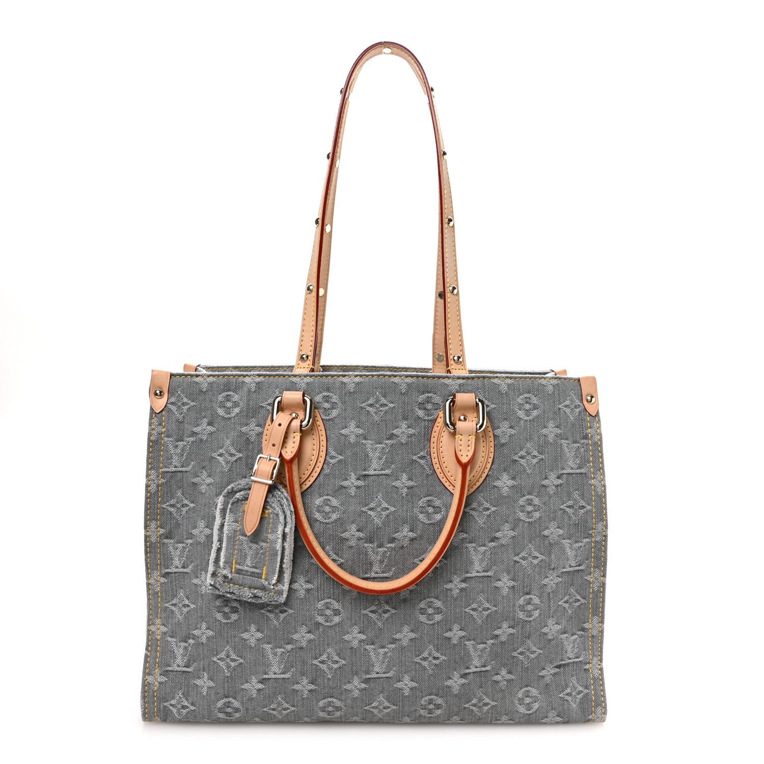 Louis Vuitton Monogram Denim Onthego MM Washed Grey