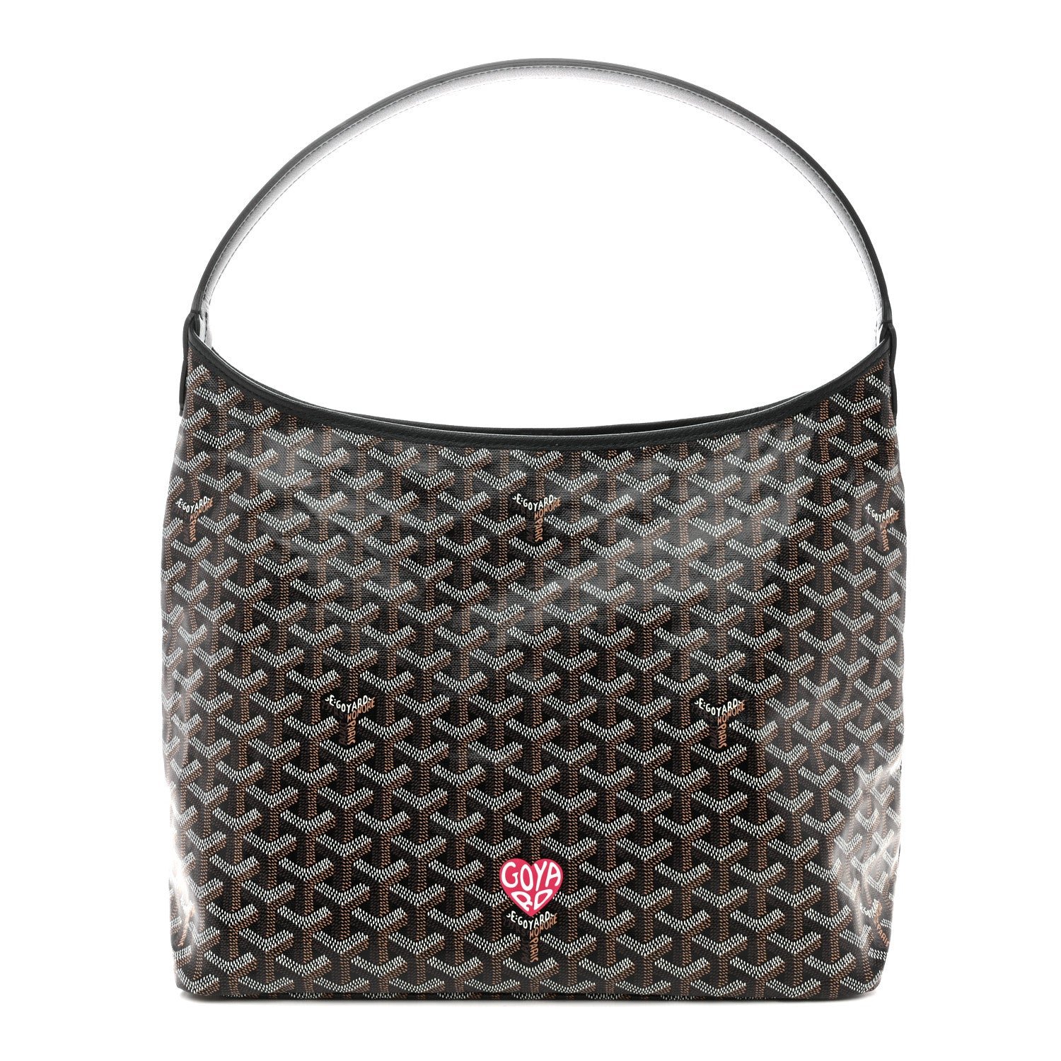 Goyard Goyardine Coeur Boheme Hobo Black
