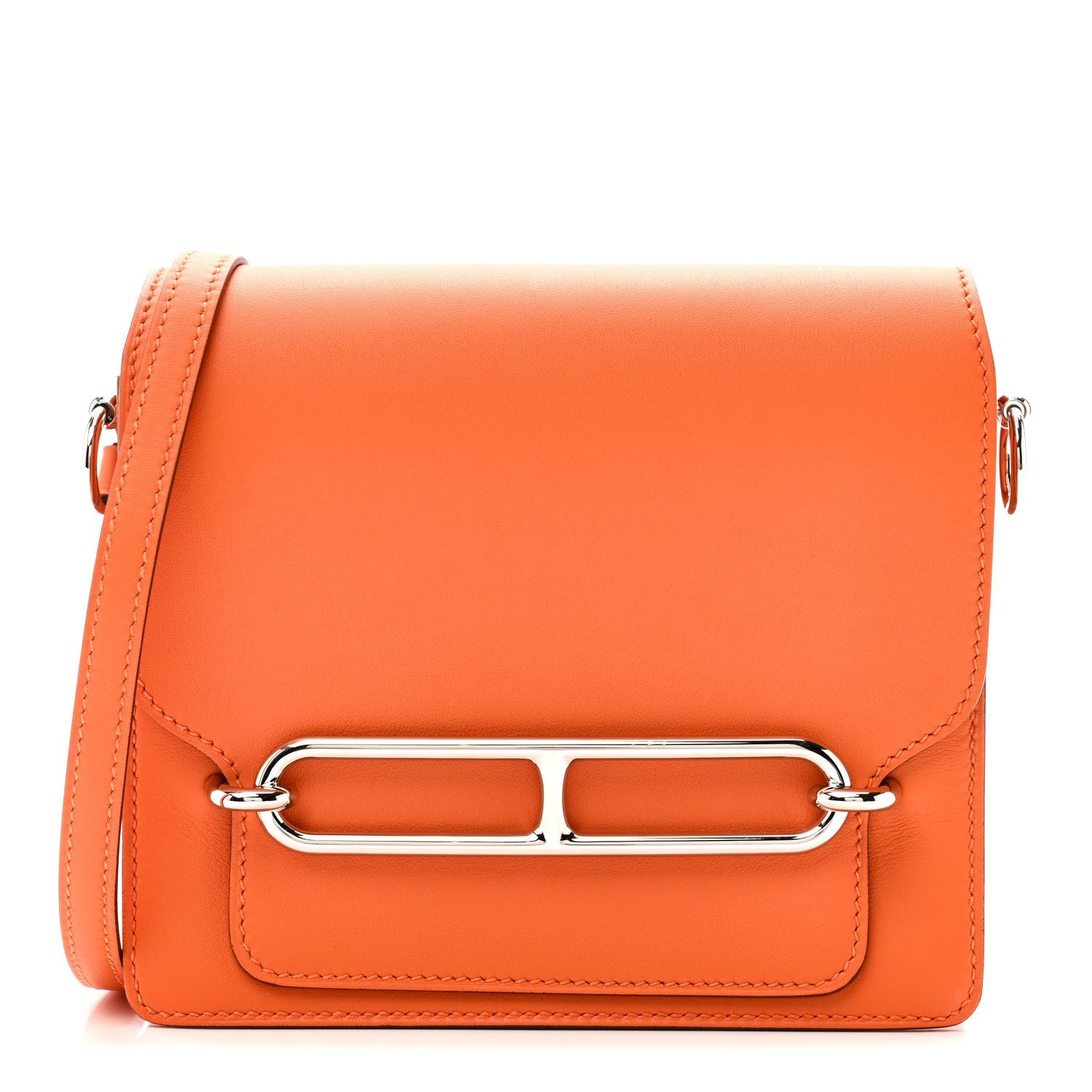Hermes Swift Mini Sac Roulis Orange