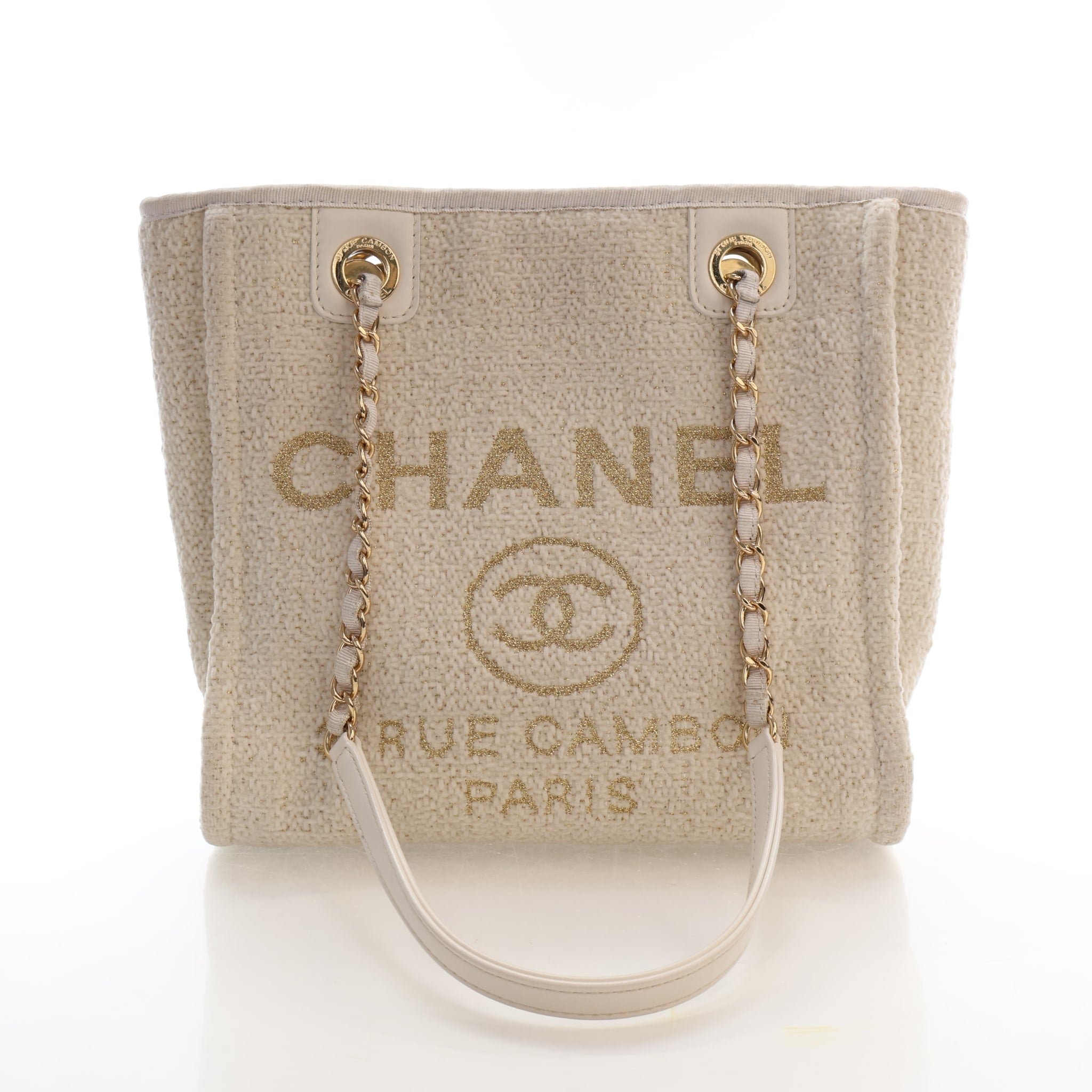 Chanel Small Mixed Fibers North South Deauville Tote