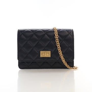 Calfskin Reissue 2.55 Wallet On Chain Small