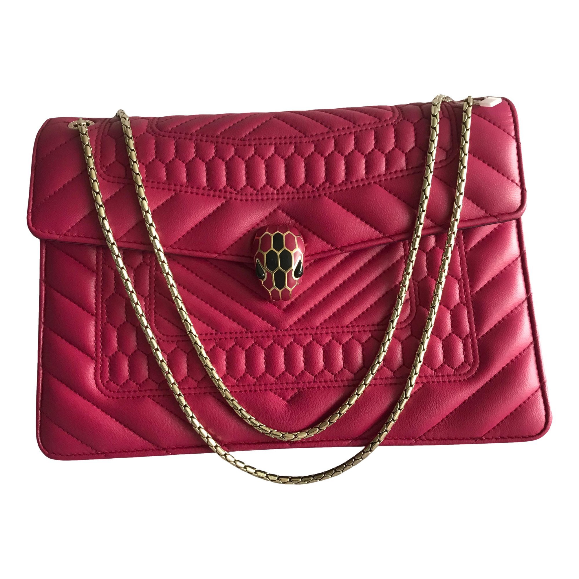 Serpenti leather handbag